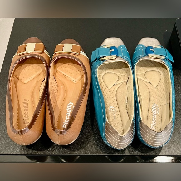 2 Pair of Picadilly Mocasines Women’s shoes cloud Max Therapy same size:5 - Picture 4 of 7